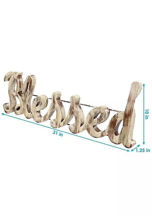 Cheap ⭐ Sunnydaze Indoor/Outdoor Blessed Rustic Metal Hanging Sign - 31-Inch by Sunnydaze Decor ❤️ 7 Cheap ⭐ Sunnydaze Indoor/Outdoor Blessed Rustic Metal Hanging Sign - 31-Inch by Sunnydaze Decor ❤️ - Image 5