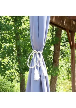 Best Sale 😉 Indoor/Outdoor Rope Curtain Tiebacks - Gold - Set of 4 by Sunnydaze Decor ✨ -Sunnydaze Decor Shop Belk 1472