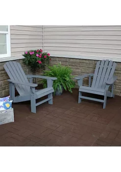 Promo 😀 Fir Wood Adirondack Chair with Adjustable Back - Gray - Set of 2 by Sunnydaze Decor ✔️