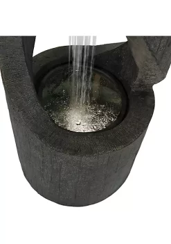 New 🥰 Contemporary Double Helix Water Fountain with LED Lights - 31 in by Sunnydaze Decor 🔔 -Sunnydaze Decor Shop Belk 1486