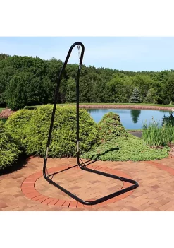 Cheapest 🧨 Powder-Coated Steel Adjustable Hammock Chair Stand - 93 in by Sunnydaze Decor 🔔