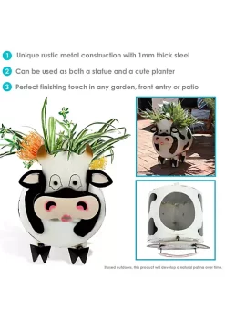 Buy 👍 Colin the Cow Metal Art Statue by Sunnydaze Decor 😀 -Sunnydaze Decor Shop Belk 1534
