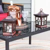 Best reviews of ⭐ Lucien Outdoor Solar Candle Lantern - 9 in - Copper - Set of 4 by Sunnydaze Decor 🛒 -Sunnydaze Decor Shop Belk 1543