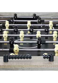 Promo 🎉 Delano 54.5 in Foosball Table with Distressed Wood Look by Sunnydaze Decor 🎉 -Sunnydaze Decor Shop Belk 1568