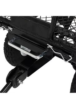 Brand new 👏 Large Heavy-Duty Steel Garden Cart with Removable Sides - Black by Sunnydaze Decor ⌛ -Sunnydaze Decor Shop Belk 1579