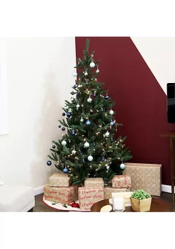 Cheap 🛒 Indoor Unlit Artificial 🎄 Christmas Tree with Wooden Base - 6 ft by Sunnydaze Decor 👏 -Sunnydaze Decor Shop Belk 1598