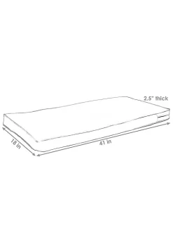 New 🔔 Indoor/Outdoor Olefin Bench Cushion - 41 in x 18 in - Rust by Sunnydaze Decor ✨ 12 New 🔔 Indoor/Outdoor Olefin Bench Cushion - 41 in x 18 in - Rust by Sunnydaze Decor ✨ -Sunnydaze Decor Shop Belk 160