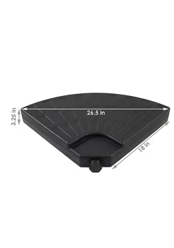 Buy 🔔 Sand or Water Round Cantilever Offset Patio Umbrella Base Plates by Sunnydaze Decor ❤️ -Sunnydaze Decor Shop Belk 1603