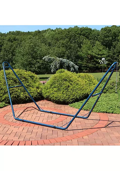 New 🔔 Powder-Coated Steel Universal Hammock Stand - Blue - 124 in by Sunnydaze Decor 🤩 8 New 🔔 Powder-Coated Steel Universal Hammock Stand - Blue - 124 in by Sunnydaze Decor 🤩 - Image 6