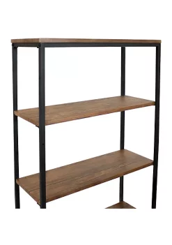 Deals 😀 4-Tier Industrial Over-the-Toilet Storage Shelf - Teak by Sunnydaze Decor ❤️ -Sunnydaze Decor Shop Belk 1613