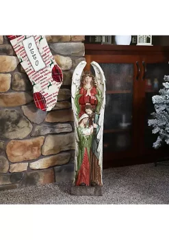 Brand new 🤩 Sunnydaze Guardian Angel and Holy Family Indoor/Outdoor Resin Statue - 31-Inch by Sunnydaze Decor ⌛ -Sunnydaze Decor Shop Belk 1620