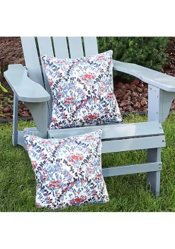 Brand new 🛒 Outdoor Square Decorative Throw Pillow - Red/Blue - Set of 2 by Sunnydaze Decor 🤩 -Sunnydaze Decor Shop Belk 1649