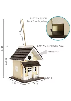 Best Pirce โค๏ธ 9.25 in Wooden Cozy Home Birdhouse with Solar LED Light - Cream by Sunnydaze Decor ๐ 12 Best Pirce โค๏ธ 9.25 in Wooden Cozy Home Birdhouse with Solar LED Light - Cream by Sunnydaze Decor ๐ -Sunnydaze Decor Shop Belk 1660