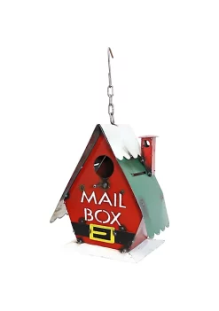 New 🎁 Sunnydaze Indoor/Outdoor Metal Santa Belt Birdhouse - 12.5" H by Sunnydaze Decor 😉 -Sunnydaze Decor Shop Belk 1669