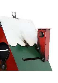 New 🎁 Sunnydaze Indoor/Outdoor Metal Santa Belt Birdhouse - 12.5" H by Sunnydaze Decor 😉 -Sunnydaze Decor Shop Belk 1670