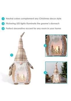 Discount 🔥 Sunnydaze Indoor Glowing Gnome Pre-Lit LED Holiday Decoration - 25-Inch by Sunnydaze Decor 🎉 -Sunnydaze Decor Shop Belk 1677