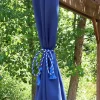 Buy 🎁 Indoor/Outdoor Rope Curtain Tiebacks - Blue - Set of 4 by Sunnydaze Decor ❤️ -Sunnydaze Decor Shop Belk 168