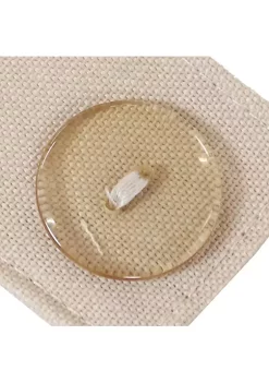 Outlet ❤️ Indoor/Outdoor Spun Polyester Curtain Tiebacks - Beige - Set of 4 by Sunnydaze Decor ✨ -Sunnydaze Decor Shop Belk 1682