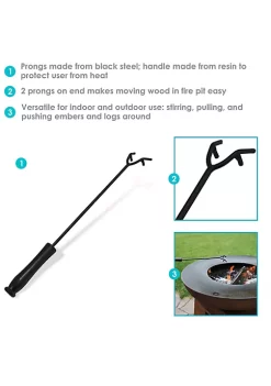 Top 10 😉 16 in Steel Fire Pit Poker with Heat Resistant Handle by Sunnydaze Decor 💯 -Sunnydaze Decor Shop Belk 1689