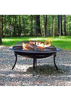 Top 10 ๐ 29 in Steel Fire Pit Bowl with Folding Stand, Case, and Screen by Sunnydaze Decor ๐