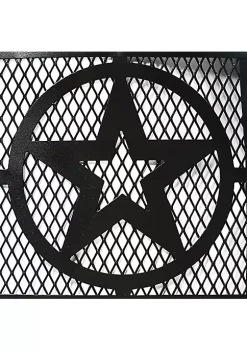 Budget 🧨 40 in Four Star Steel Fire Pit with Spark Screen and Poker by Sunnydaze Decor ✔️ -Sunnydaze Decor Shop Belk 1719