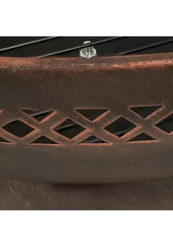 Wholesale 🎉 25 in Chalice Steel Fire Pit with Spark Screen - Copper by Sunnydaze Decor 🎁 -Sunnydaze Decor Shop Belk 1747