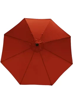 Deals 😉 9 ft Aluminum Patio Umbrella with Tilt and Crank - Burnt Orange by Sunnydaze Decor ⭐ -Sunnydaze Decor Shop Belk 1771