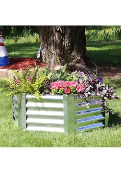Hot Sale 😍 Corrugated Steel Hexagon Raised Garden Bed - Gray - 40 in by Sunnydaze Decor 🥰 -Sunnydaze Decor Shop Belk 179