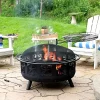 Best reviews of ✔️ 30 in All Star Steel Fire Pit with Cooking Grate and Spark Screen by Sunnydaze Decor 😍 -Sunnydaze Decor Shop Belk 1884