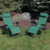 Discount 🎁 Sunnydaze Zero Gravity Lounge Chairs & Cup Holder - Set of 2 - Forest Green by Sunnydaze Decor 👍 1 Discount 🎁 Sunnydaze Zero Gravity Lounge Chairs & Cup Holder - Set of 2 - Forest Green by Sunnydaze Decor 👍 -Sunnydaze Decor Shop Belk 1907