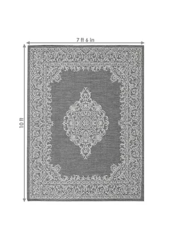 Hot Sale 🥰 Parisian Paradise Indoor Area Rug in Ash - 8 x 10 Foot by Sunnydaze Decor 😀 -Sunnydaze Decor Shop Belk 1938