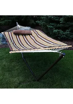 Discount ⌛ 2-Person Rope Hammock with Steel Stand and Pad/Pillow - Desert by Sunnydaze Decor 🔥 11 Discount ⌛ 2-Person Rope Hammock with Steel Stand and Pad/Pillow - Desert by Sunnydaze Decor 🔥 -Sunnydaze Decor Shop Belk 1971