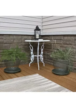 Buy 😀 12 in Glazed Ceramic Flower Pot/Plant Saucer - Gray - Set of 4 by Sunnydaze Decor ❤️