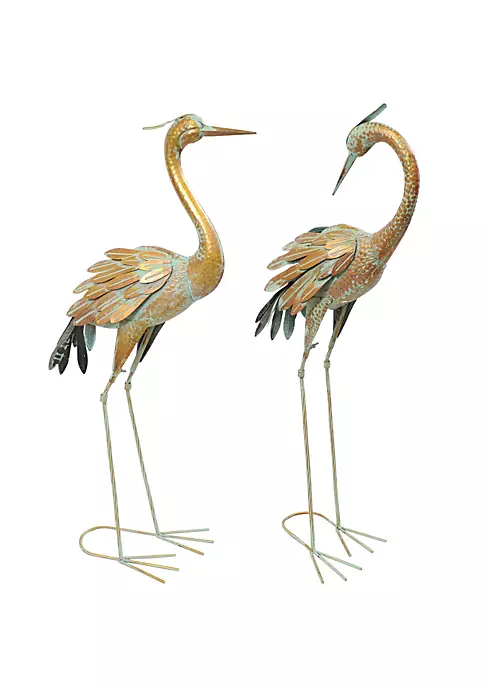 Wholesale ๐ฅฐ Golden Crane Indoor/Outdoor Metal Garden Statue - Set of 2 by Sunnydaze Decor ๐ฅฐ 4 Wholesale ๐ฅฐ Golden Crane Indoor/Outdoor Metal Garden Statue - Set of 2 by Sunnydaze Decor ๐ฅฐ - Image 2