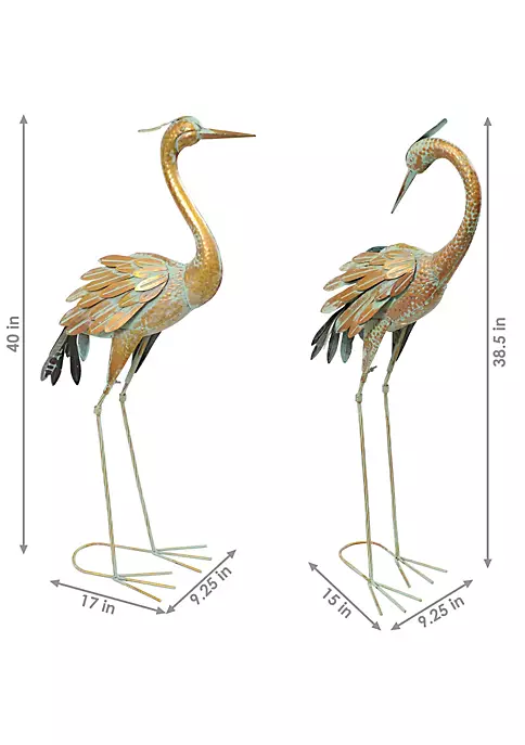 Wholesale ๐ฅฐ Golden Crane Indoor/Outdoor Metal Garden Statue - Set of 2 by Sunnydaze Decor ๐ฅฐ 7 Wholesale ๐ฅฐ Golden Crane Indoor/Outdoor Metal Garden Statue - Set of 2 by Sunnydaze Decor ๐ฅฐ - Image 5