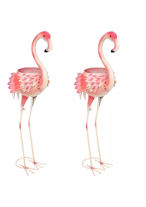 Flash Sale 👏 Flamingo Indoor/Outdoor Metal Garden Statue - Set of 2 by Sunnydaze Decor ⌛ 4 Flash Sale 👏 Flamingo Indoor/Outdoor Metal Garden Statue - Set of 2 by Sunnydaze Decor ⌛ - Image 2