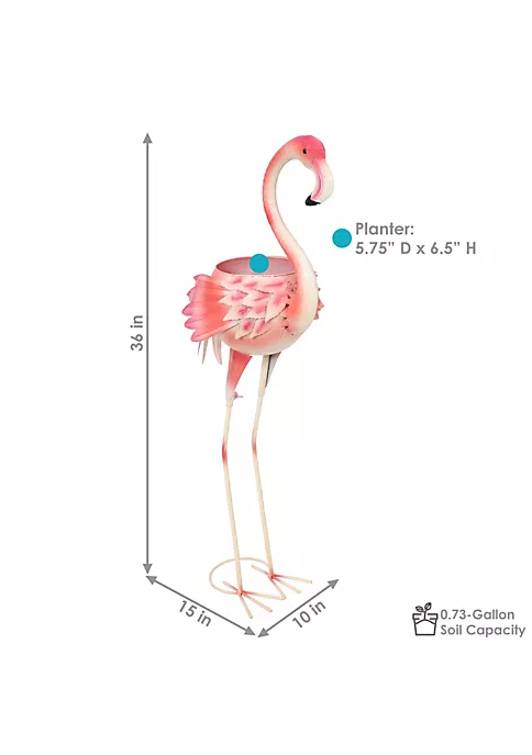 Flash Sale 👏 Flamingo Indoor/Outdoor Metal Garden Statue - Set of 2 by Sunnydaze Decor ⌛ 7 Flash Sale 👏 Flamingo Indoor/Outdoor Metal Garden Statue - Set of 2 by Sunnydaze Decor ⌛ - Image 5