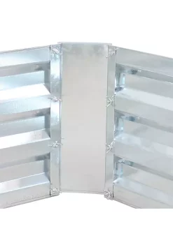 Flash Sale ✔️ 48 in Galvanized Steel Rectangle Raised Bed - Silver - Set of 2 by Sunnydaze Decor 🎁 -Sunnydaze Decor Shop Belk 1996