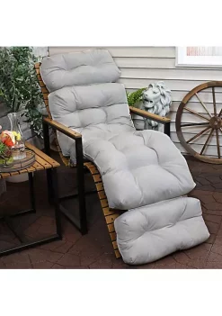 Cheapest ❤️ Indoor/Outdoor Olefin Tufted Chaise Lounge Chair Cushions - Gray by Sunnydaze Decor 😀 -Sunnydaze Decor Shop Belk 2023