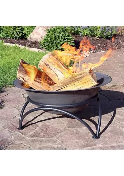 Coupon 👍 23.5 in Cast Iron Fire Pit Bowl with Stand - Dark Gray by Sunnydaze Decor 🤩