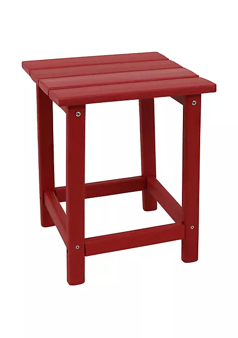 Cheap 🔔 14.75 in Adirondack All-Weather HDPE Patio Side Table - Red by Sunnydaze Decor 👏 4 Cheap 🔔 14.75 in Adirondack All-Weather HDPE Patio Side Table - Red by Sunnydaze Decor 👏 - Image 2