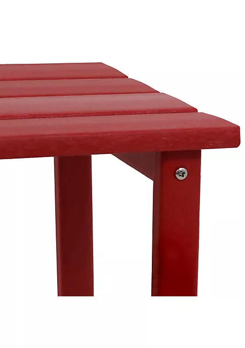 Cheap 🔔 14.75 in Adirondack All-Weather HDPE Patio Side Table - Red by Sunnydaze Decor 👏 5 Cheap 🔔 14.75 in Adirondack All-Weather HDPE Patio Side Table - Red by Sunnydaze Decor 👏 - Image 3