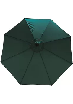 Best Sale 😉 9 ft Aluminum Patio Umbrella with Tilt and Crank - Green by Sunnydaze Decor 🔥 -Sunnydaze Decor Shop Belk 2063