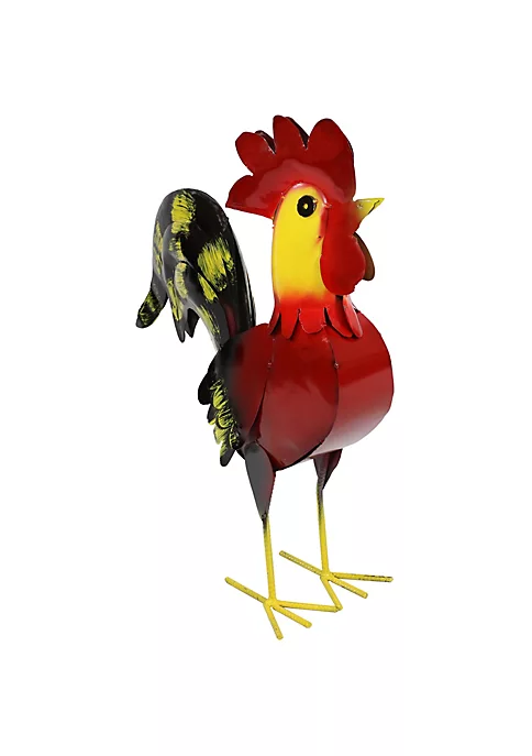 Brand new ๐ฏ Lewis the Red Metal Rooster Statue by Sunnydaze Decor ๐ 4 Brand new ๐ฏ Lewis the Red Metal Rooster Statue by Sunnydaze Decor ๐ - Image 2