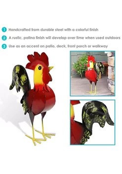Brand new ๐ฏ Lewis the Red Metal Rooster Statue by Sunnydaze Decor ๐ 11 Brand new ๐ฏ Lewis the Red Metal Rooster Statue by Sunnydaze Decor ๐ -Sunnydaze Decor Shop Belk 2070