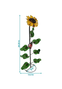 Best reviews of ⌛ Sunnydaze Standing Sunflower with Ladybug Metal Art Garden Stake - 34.25-Inch by Sunnydaze Decor 😀 -Sunnydaze Decor Shop Belk 2089