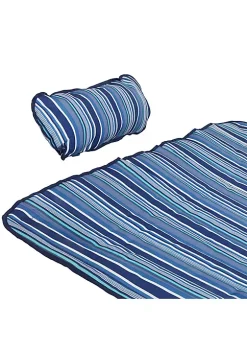 Best Pirce 🥰 Outdoor Polyester Hammock Pad and Pillow Set - Breakwater Stripe by Sunnydaze Decor 🥰 -Sunnydaze Decor Shop Belk 2093