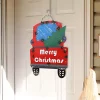 Brand new ⭐ Indoor/Outdoor Metal Merry 🔔 Christmas Truck Hanging Sign - 21 in by Sunnydaze Decor 💯 -Sunnydaze Decor Shop Belk 2109