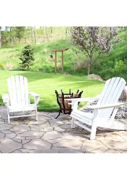 Top 10 🎉 Sunnydaze 2 Lake Style Adirondack Chairs with Cup Holder - White by Sunnydaze Decor 🤩 -Sunnydaze Decor Shop Belk 2161