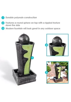 Wholesale 😍 Electric Art Deco Rippling Stream Outdoor Water Fountain - 39 in by Sunnydaze Decor 😍 -Sunnydaze Decor Shop Belk 2194